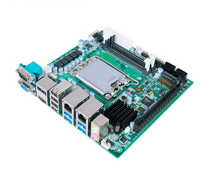 Intel 12th 13th LGA 1700 B660 H670 Mini ITX Motherboard with 2*DDR5 2 Lan 6COM 4*SATA HD-MI+DP+VGA